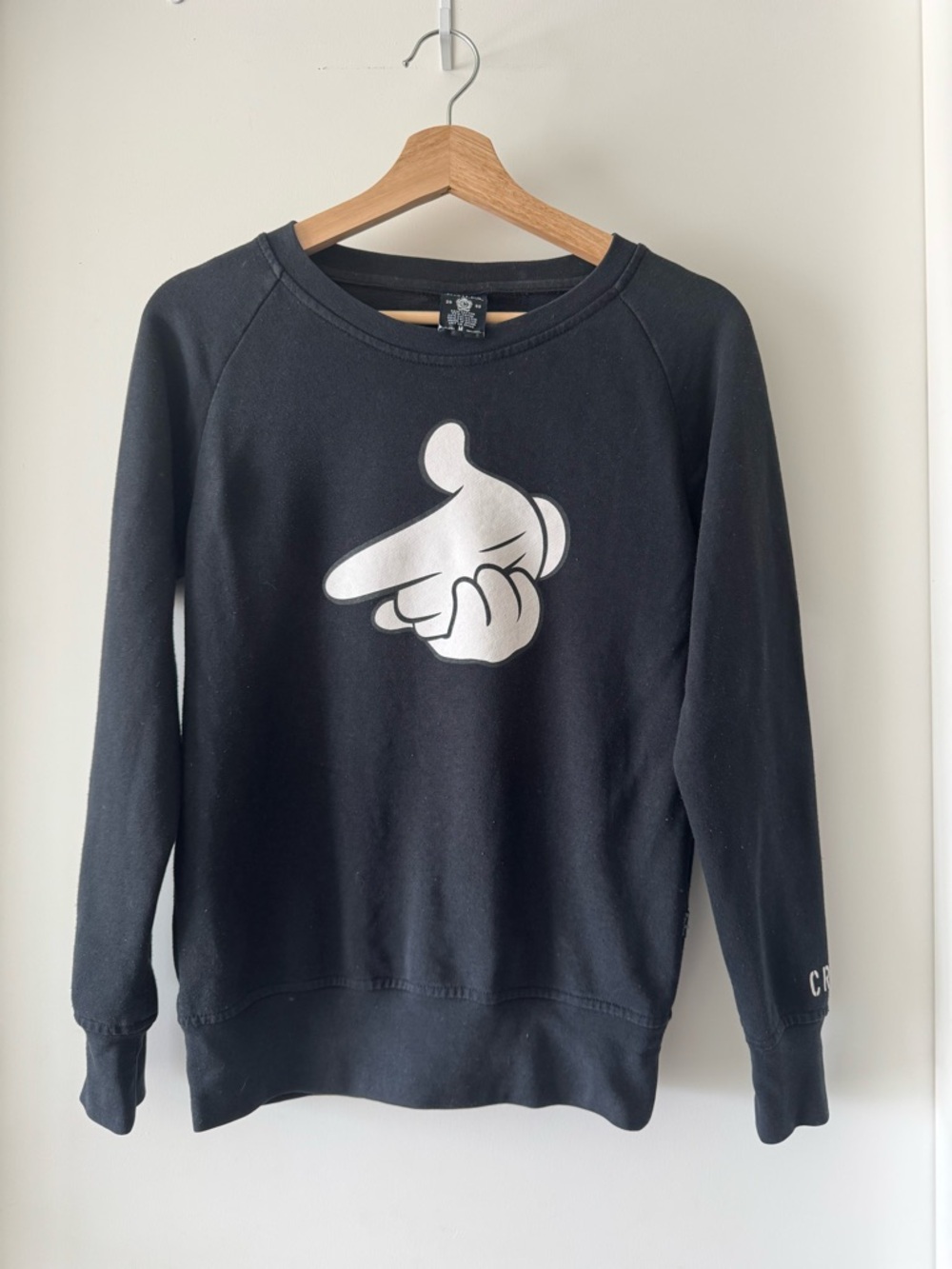 Crooks & Castles Graphic Crewneck Sweatshirt Men’s M Black Streetwear Y2K